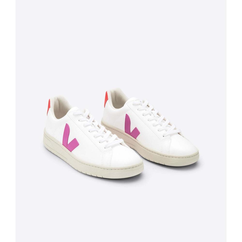 Veja URCA CWL Women's Sneakers White/Orange | NZ 629ILH